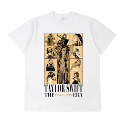 Taylor Concert Printed Cotton White T-Shirt