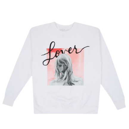 Taylor Swift Eras Tour Heather White Sweatshirt
